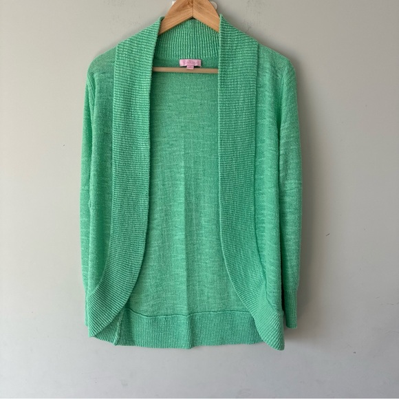 Lilly Pulitzer Sweaters - Lilly Pulitzer Seafoam Green Open-Front Cardigan